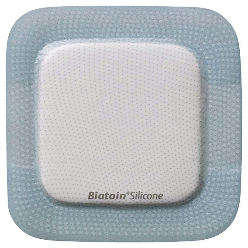 Biatain Silicone Foam Dressing 4" X 4", Pad Size 2.13" X 2.13"