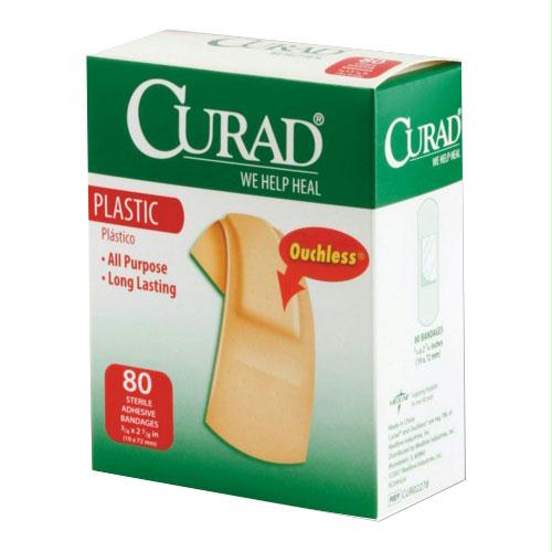 Curad Plastic Adhesive Bandage, Assorted Sizes