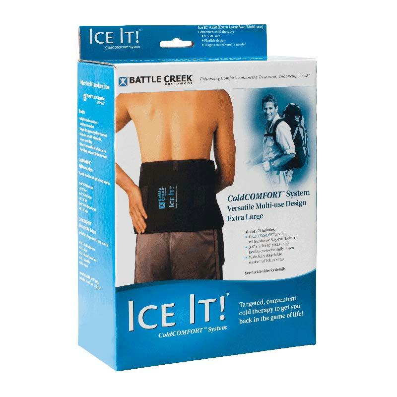 Ice It! Coldcomfort Ice Pack Wrap With 3 Cold Packs 9" X 20"