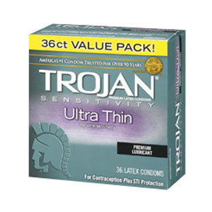 Trojan Sensitivity Ultra Thin Lubricated Condom (36 Count)