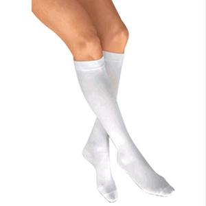 Anti-em/gp Anti-embolism Knee-high Seamless Elastic Stockings Large, White