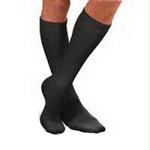 Sensifoot Crew Length Mild Compression Diabetic Sock Medium, Black