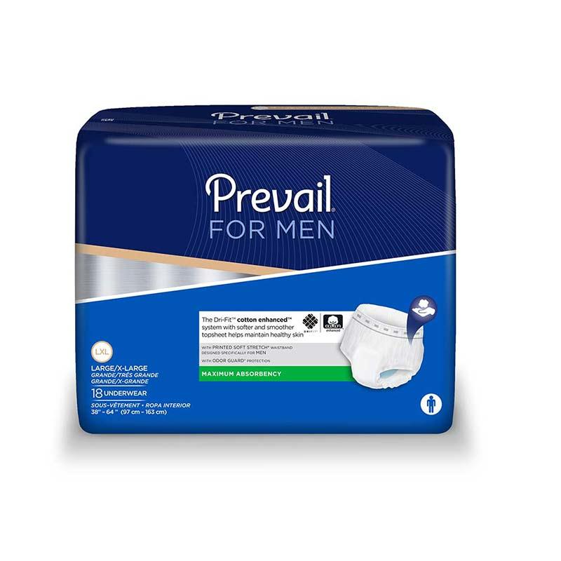 Prevail Underwear For Men Large, 38" - 50"  Maximum Absorbency