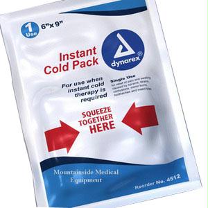 Disposable Instant Cold Pack, 5"x9", Case/24