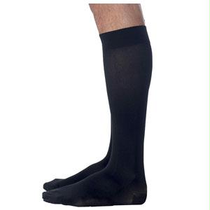 822c Style Microfiber Calf, 20-30mmhg, Men's, Large, Long, Black