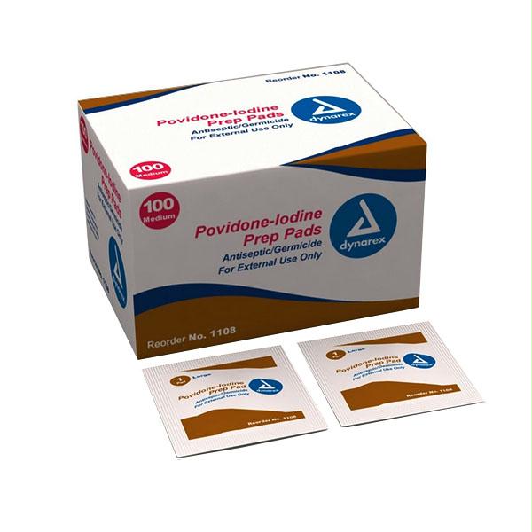 Povidone Iodine Prep Pad, Medium