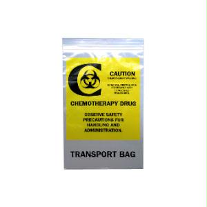 Chemo Transfer Bag, 9" X 6", Clear