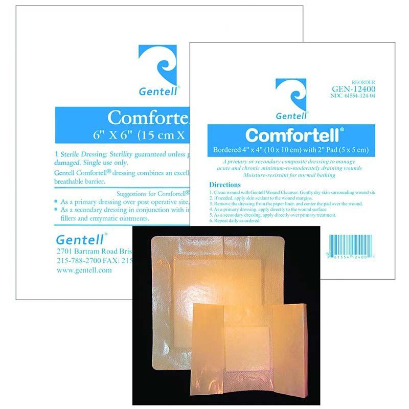 Comfortell Composite Dressing, 4" X 4"