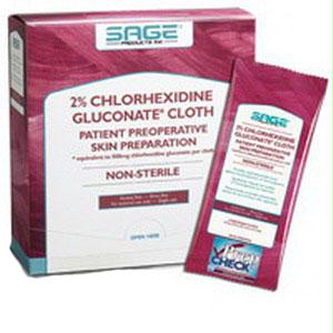 2% Chlorhexidine Gluconate Cloth, 7-1/2" X 7-1/2"