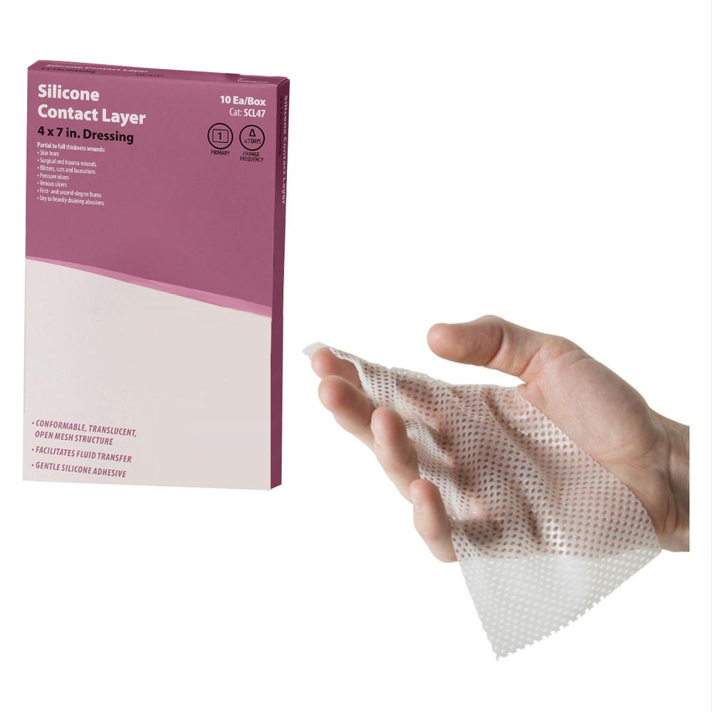 Cardinal Health Silicone Contact Layer, 4" X 7"