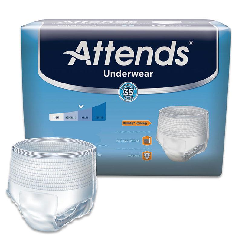 Attends Adult Pull-on Extra Absorbency Protective Underwear X-large 58" - 68"