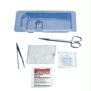 Suture Removal Tray With Plastic Forceps And Scissors