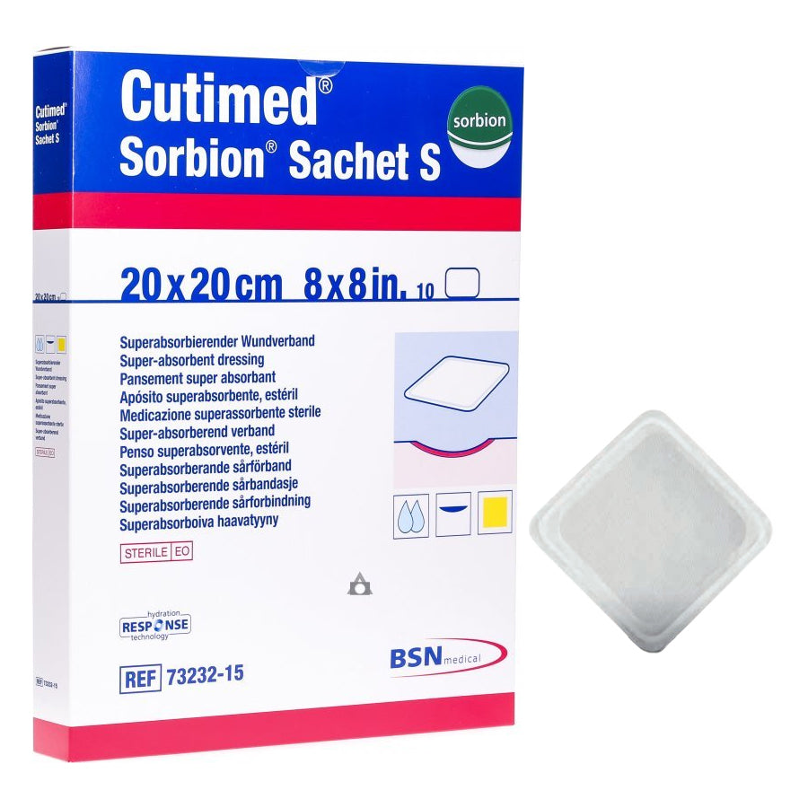 Cutimed Sorbion Sachet S Dressing,  8" X 8"