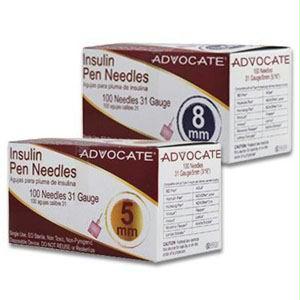 Advocate Mini Pen Needle 31g X 3/16" (100 Count)