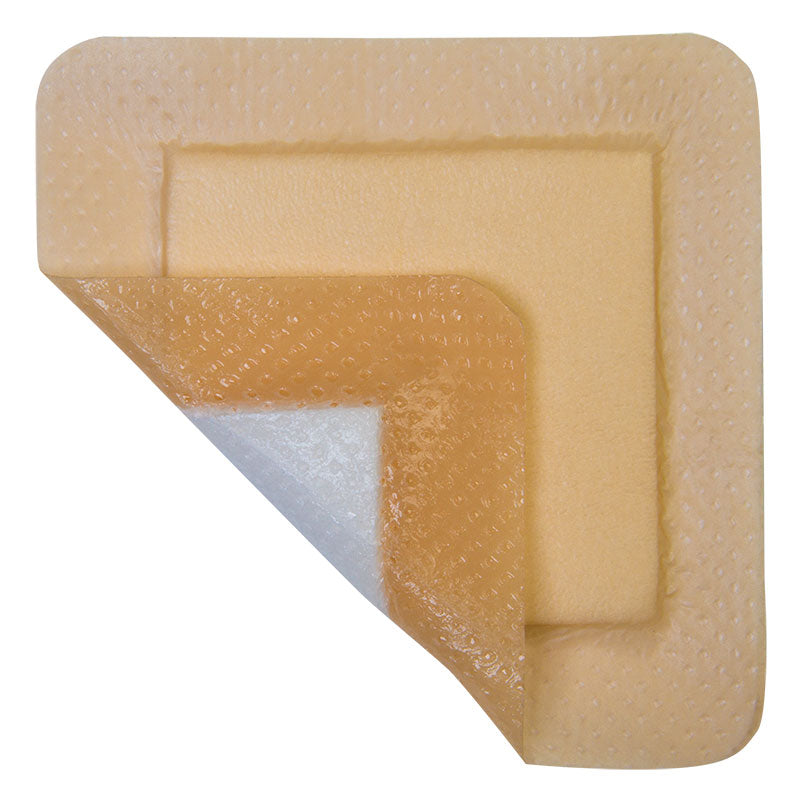 Mediplus Silicone Comfort Foam Adhesive Border  3" X 3", Pad Size 1.75" X 1.75"