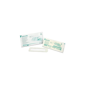 Transparent film dressing bandages in sterile packaging for wound care
