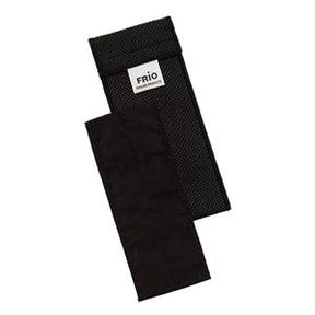 Black insulated medical supply pouch with removable liner, suitable for medication storage