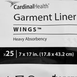 Cardinal Health, Garment Liner, Wings, 7" X 17"