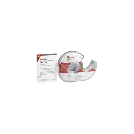 3M Red Dot Skin Prep tape dispenser with instruction card, medical supply