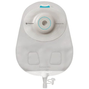 One-piece soft convex cut-to-fit opaque urostomy pouch with drainable tap