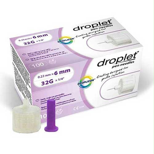 Droplet Pen Needle 31g (0.25mm) X 6mm (100 Count)