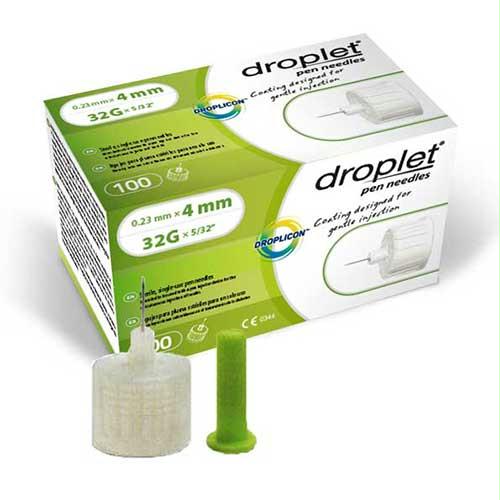 Droplet Pen Needle 32g (0.23mm) X 4mm (100 Count)