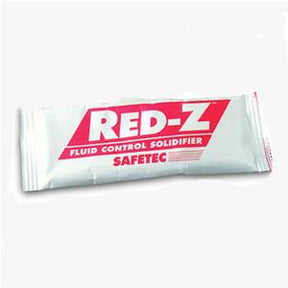 Red-Z fluid control solidifier Safetec packet for medical spill management