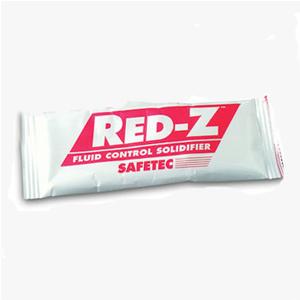 Red-Z fluid control solidifier Safetec packet for medical spill management