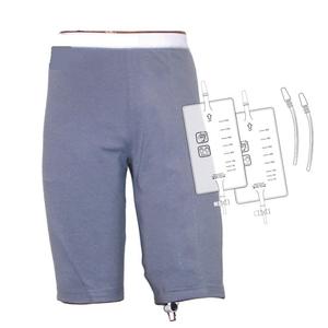 Medical incontinence shorts with leg bag and drainage accessories for chronic conditions