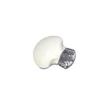 White disposable kidney-shaped medical emesis basin with clear plastic edge
