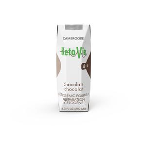 KetoVie 4:1 chocolate ketogenic formula carton, 250 ml, medical nutrition drink