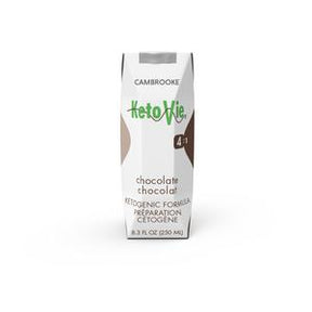 KetoVie 4:1 chocolate ketogenic formula carton, 250 ml, medical nutrition drink
