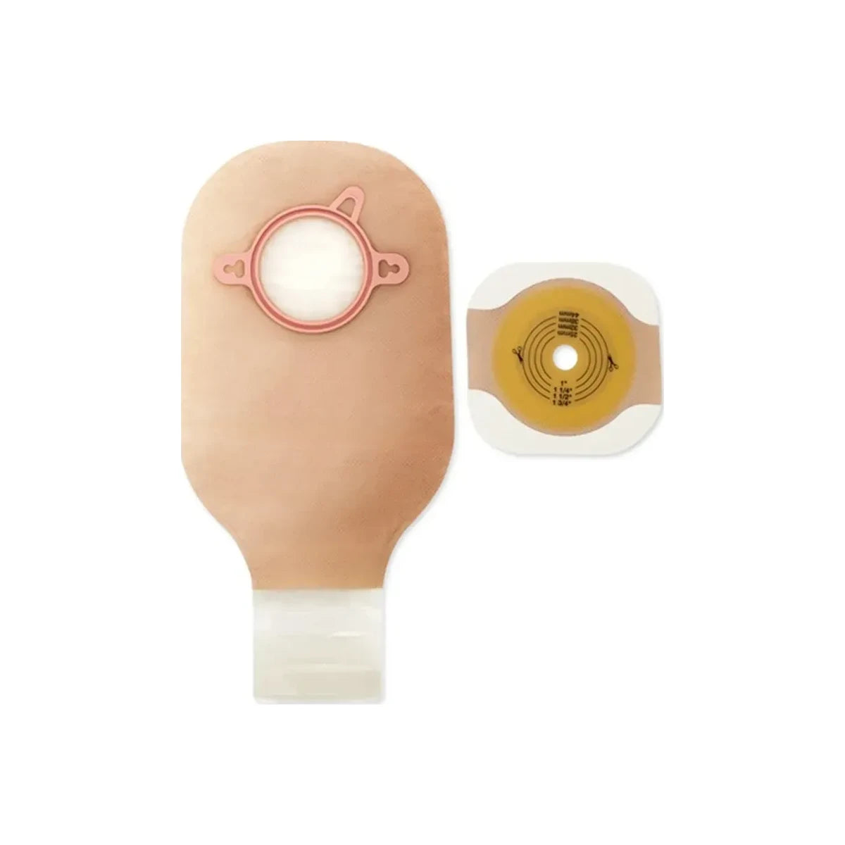 New Image Two-piece Colostomy/ileostomy Drainable Single-use Kit 2-1/4", Lock N Roll