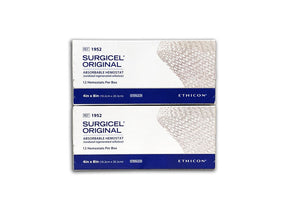 Boxes of Surgicel Original absorbable hemostat medical gauze, 4x8in, 12 count