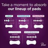 Poise Pads Moderate Absorbency Long Pads 12.4"