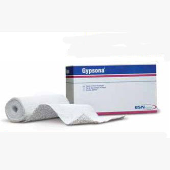 Gypsona medical plaster bandage roll and box for wound care and orthopedic support