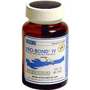 Uro-Bond IV silicone medical adhesive bottle for secure skin attachment