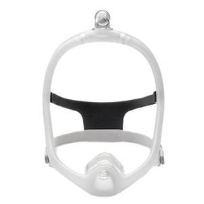 Full face CPAP mask frame with headgear for sleep apnea therapy