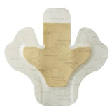 Adhesive wound dressing pad with butterfly shape for medical wound care
