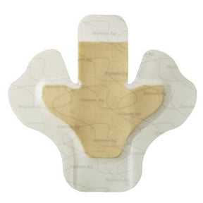 Adhesive wound dressing pad with butterfly shape for medical wound care