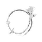 Medical gastrostomy feeding tube for home enteral nutrition, clear with measurement markings