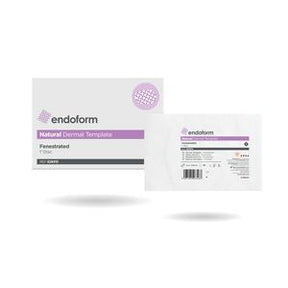 Endoform natural dermal template medical wound care dressing in white packaging