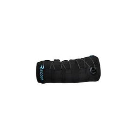 Black orthopedic arm brace with adjustable straps for medical support