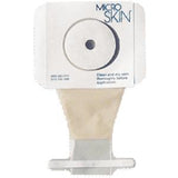 Ostomy pouch with MicroSkin barrier for stoma care, beige medical supply