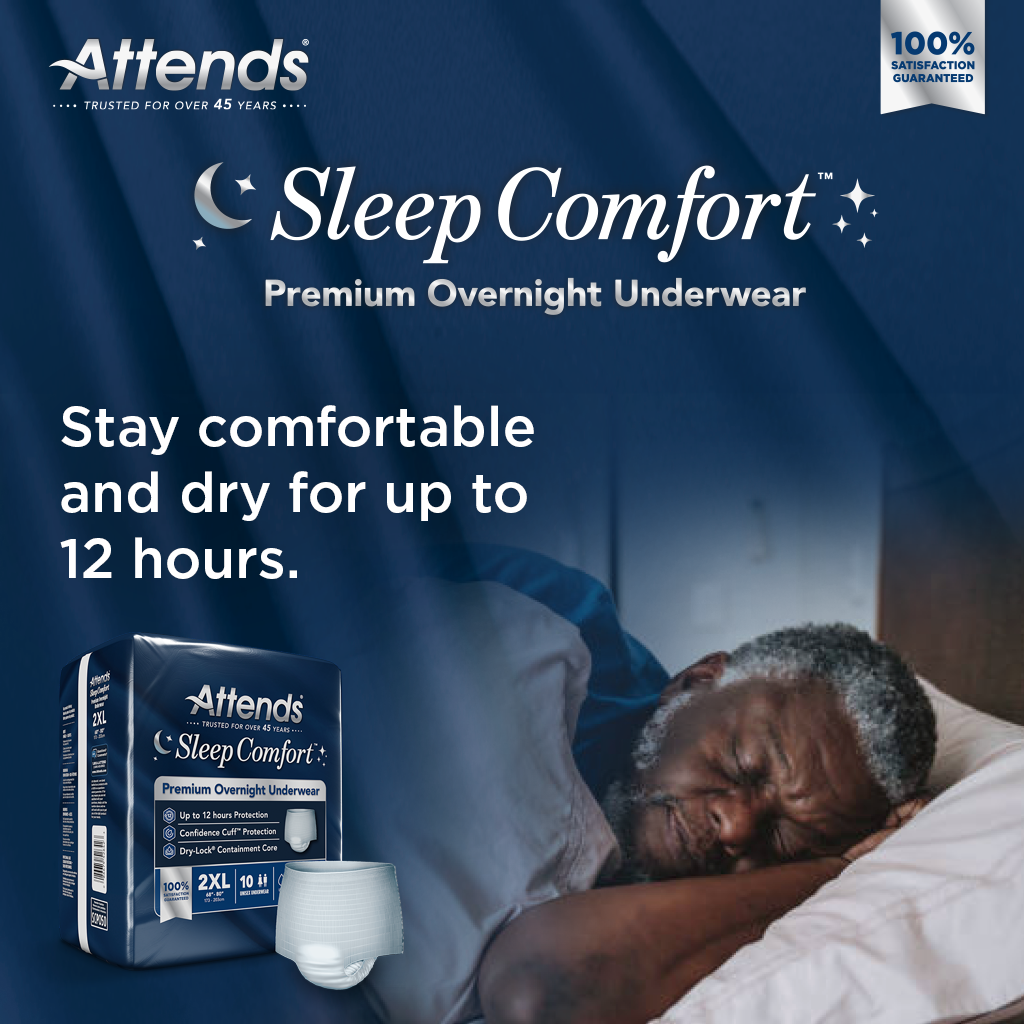 Attends Sleep Comfort™ Premium Overnight Underwear, 2X-Large
