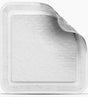 Sterile adhesive wound dressing pad with a lifted corner, medical supply for chronic care