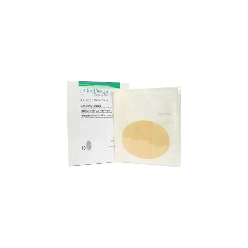 Duoderm Extra Thin Hydrocolloid Dressing 4" X 6" Oval