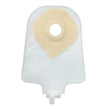 Ostomy pouch with adhesive barrier and drainage spout for medical supply needs