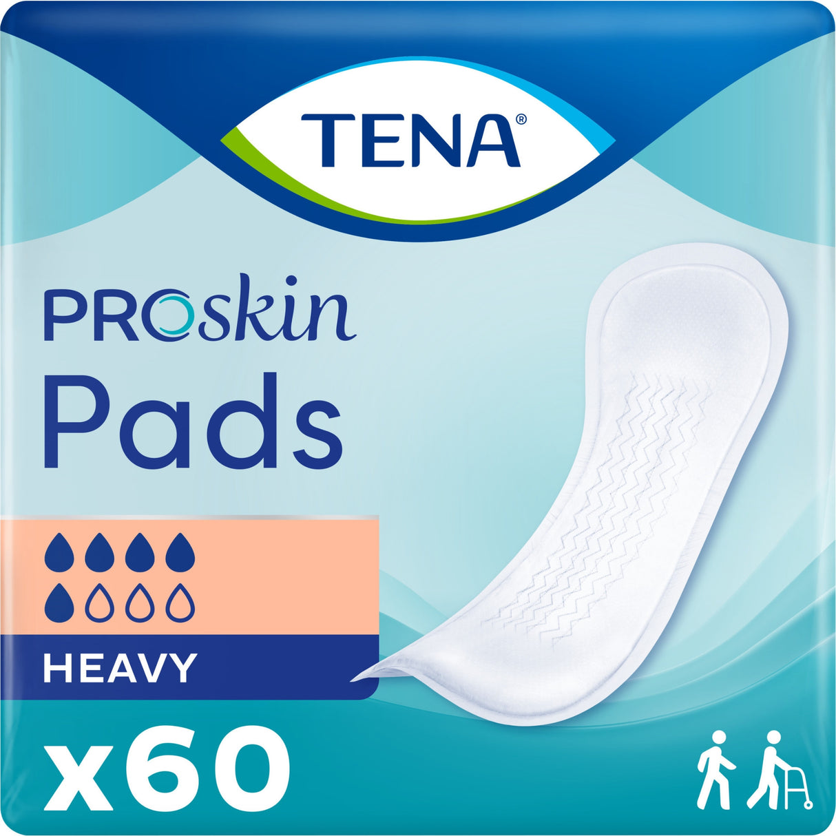Tena Heavy Absorbency Pad, 13" Long