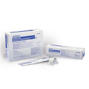 Medical-grade vaseline gauze dressing pads in packaging on white background